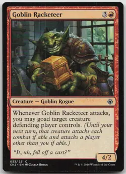 Goblin Racketeer #53 Common Conspiracy: Take the Crown Magic: The Gathering MP - Image 1