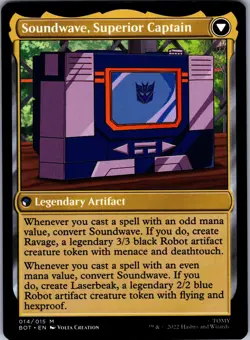 Soundwave, Sonic Spy 14 Universes Beyond: Transformers Magic Foil NM - Image 1