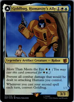 Goldbug, Humanity's Ally 11 Universes Beyond: Transformers Magic Foil NM - Image 1