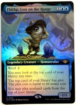 MTG Fblthp, Lost on the Range EXTENDED ART FOIL Outlaws of Thunder Junction 319 - Image 1