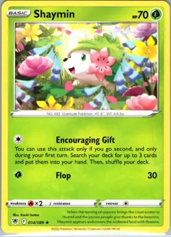 Shaymin 014/189 Rare Astral Radiance Pokemon Near Mint - Image 1