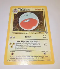 Pokemon TCG Electrode Jungle 2/64 Holo Unlimited Holo Rare - Image 1