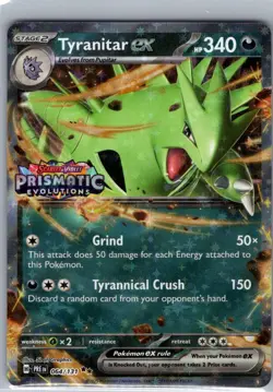 Tyranitar ex (Prismatic Evolutions Stamp) 064/131 Holo Pokemon NM - Image 1