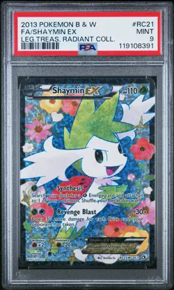 Pokemon Legendary Treasures Shaymin EX RC21 PSA 9 - Image 1