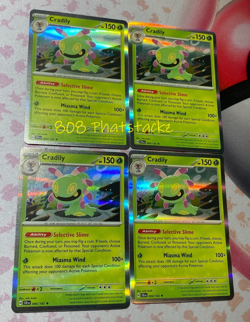 4x Cradily - Pokemon S/V Stellar Crown 006/142 Holo Rare TCG playset - Image 1