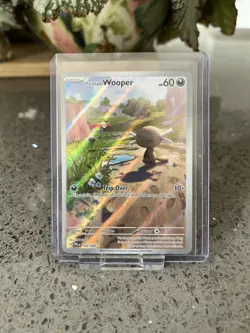 Paldean Wooper Pokemon TCG 102/094 Phantasmal Flames Illustration Rare Near Mint - Image 1