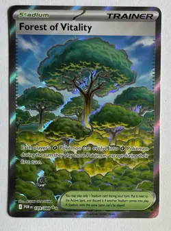 Pokemon TCG Forest of Vitality Trainer-Stadium Full Art Holo 109/068 POR English - Image 1