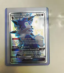 Pokemon TCG Lycanroc GX SV67/SV94 Hidden Fates Shiny Vault Full Art Holo EN - Image 1