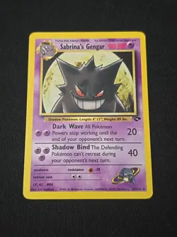 Sabrina's Gengar 29/132 Gym Challenge Regular Black Star Rare Pokemon TCG LP - Image 1