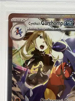 2025 POKEMON DESTINED RIVALS ILLUSTRATION RARE #232 CYNTHIA'S GARCHOMP EX PSA 10 - Image 2