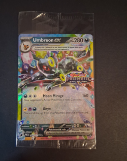 Pokemon TCG Umbreon ex Prismatic Evolutions Stamp 060/131 Promo Sealed - Image 1