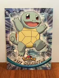 Vintage Topps Blue Label Pokemon #07 Squirtle NM - Image 1