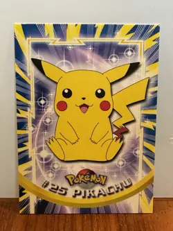 Vintage Topps Blue Label Pokemon #25 Pikachu - Image 1