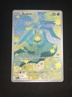 Budew 221/217 Me: Ascended Heroes Holo Pokemon TCG - NM - Image 1