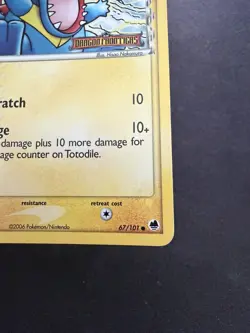 Pokemon TCG Totodile 67/101 Reverse Holo Common 2006 EX Dragon Frontiers - LP - Image 5