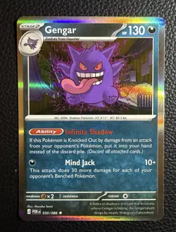 Pokemon TCG Gengar 050/088 Reverse Holo Perfect Order - Image 1