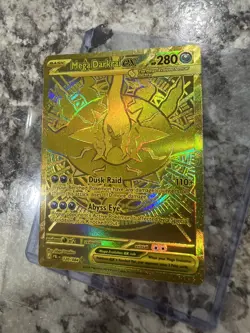 Mega Darkrai EX 120/084 Pokemon Pitch Black Full Art Gold Mega Hyper Rare 2026 - Image 1