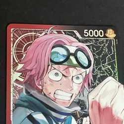 🔥 2025 ONE PIECE TCG A FIST OF DIVINE SPEED OP11-001 KOBY ALT ART LEADER LP - Image 2