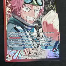 🔥 2025 ONE PIECE TCG A FIST OF DIVINE SPEED OP11-001 KOBY ALT ART LEADER LP - Image 3