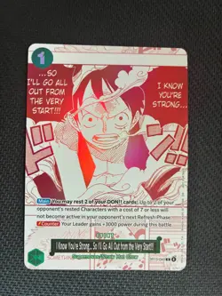 I Know You're Strong... OP13-040 3rd Anniversary Treasure Campaign Pack Luffy B - Image 1