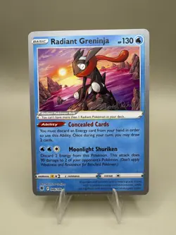 Radiant Greninja 046/189 Tord Reklev World Championships 2023 Pokemon Card NM - Image 1