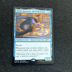 MTG magic cards 1x Mister Fantastic, Reed Richards marvel play promo 0002 Unique - Image 1