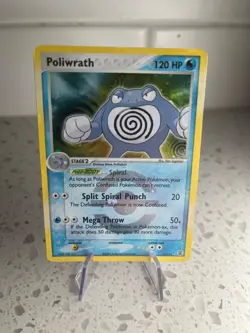 Poliwrath 11/112 Reverse Holo EX FireRed LeafGreen 2004 Pokemon Card MP - Image 1