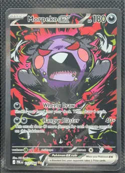 Morpeko ex 117/084 Pitch Black Full Art Holo EX Pokemon TCG English - Image 3