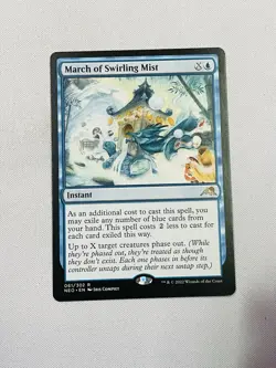 March of Swirling Mist 61 Rare Kamigawa: Neon Dynasty MTG NM Regular - Image 1