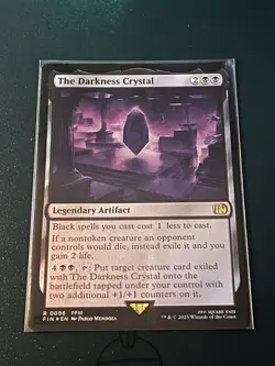 The Darkness Crystal Final Fantasy Foil Magic the Gathering NM - Image 1