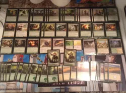 MAGIC THE GATHERING: "Lot of 60 CENTAURS Deck" - Green-White Pro Deck, Centaurs! - Image 1