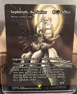 Wizards of the Coast MTG Sephiroth, the Savior Foil Borderless Mythic 0049 EN - Image 1
