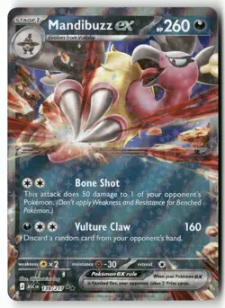 Mandibuzz ex 139/217 Double Rare Ascended Heroes Pokemon Holo Near Mint - Image 1