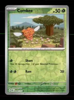Combee 008/197 Common Obsidian Flames Pokemon Reverse Holo Near Mint - Image 1