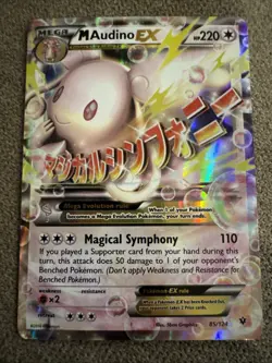 M Audino EX 85/124 Pokemon TCG XY Fates Collide Ultra Rare Holo - Image 1