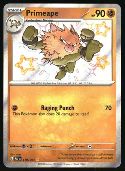 Pokemon Primeape SV4a: Shiny Treasure ex 277/190 Near Mint NM Holo Rare - Image 1