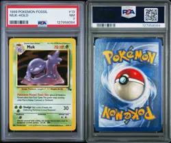 1999 Pokemon Fossil #13 MUK HOLO PSA 7 NM 13/62 FRESH SLAB!! - Image 3