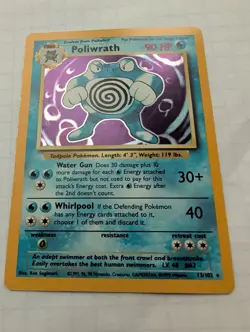 Pokemon Poliwrath 32/149 SM Base Set Reverse Holo Rare Unlimited - Uncirculated - Image 2