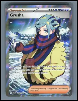 Grusha 253/193 Ultra Rare Paldea Evolved Pokemon Holo Damaged - Image 1