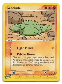 Geodude 55/97 Common Dragon Pokemon 2003 - Image 1