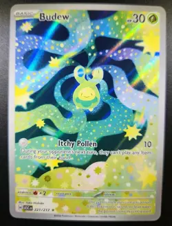 Budew 221/217 Illustration Rare Ascended Heroes Pokemon - Image 1