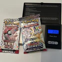 Pokemon 151 Sealed Pack Heavy 23g + Prismatic Evolutions Heavy Pack - Sealed - Image 2