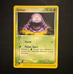 Pokemon TCG Grimer 57/97 EX Dragon Regular Common Illus. Yuka Morii - Image 1