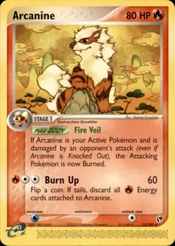 Arcanine Sandstorm 2003 15/100 Rare Pokemon NM - Image 1