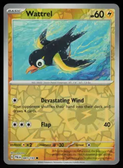 Wattrel 081/193 Common Paldea Evolved Pokemon Reverse Holo Near Mint - Image 1