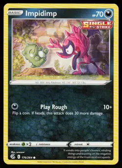 Impidimp 176/264 Common Fusion Strike Pokemon Lightly Played - Image 1