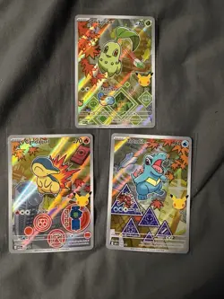 Pokemon First Partner Illustration Collection Series 2 Set Gen 2 (Johto) NM/M - Image 1