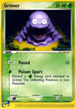 1x Grimer - 57/97 - Common NM-Mint Pokemon EX - Dragon - Image 1