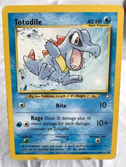 The Pokemon Company Totodile 80/111 Neo Genesis Regular Common Unlimited 40 HP - Image 1
