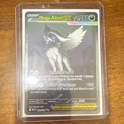 Pokemon TCG Mega Absol EX 180/132 ME01 Mega Evolution Holo Darkness 280 HP - Image 1